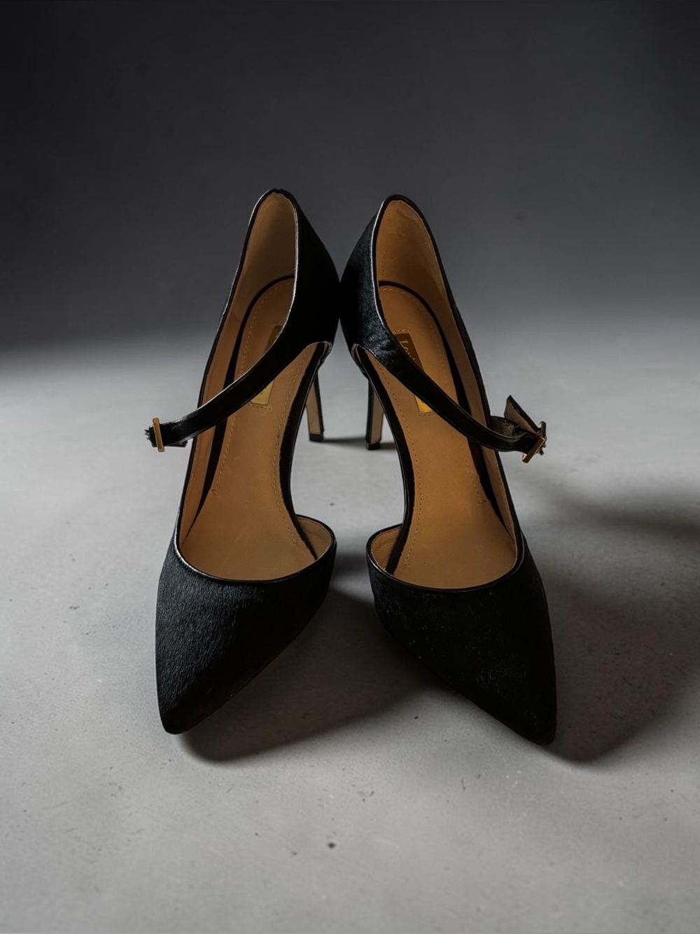 Louise et Cie Black Pointed-Toe Stiletto Pumps